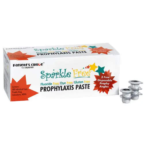 Sparkle FREE Prophy Paste with Xylitol, Coarse Grit, Spearmint, Fluoride-Free, Dye-Free, Gluten-Free, Unit Dose Cups, 200/Box thumbnail 7