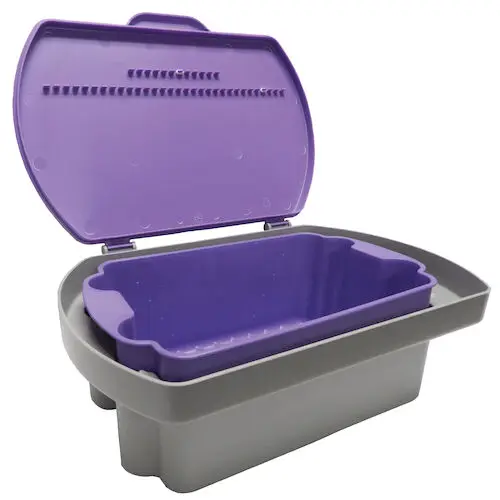 Crosstex Sani HLD Holder, 1 Gallon Capacity, Removable Perforated Basket, JHOLD thumbnail 2