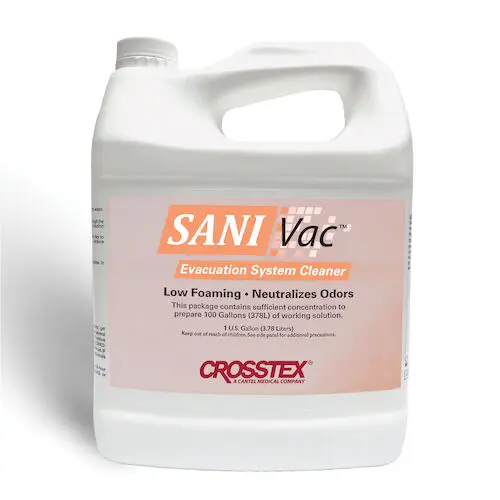 Crosstex Sani Vac Evacuation System Cleaner, 1 Gallon, JVAC thumbnail 4