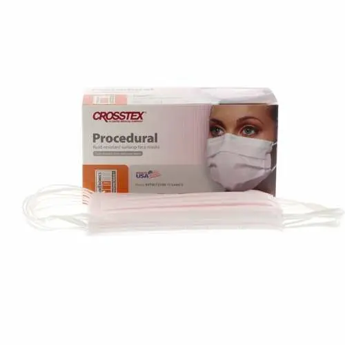 Crosstex GCPPK Procedural Earloop Face Mask, ASTM Level 2, Pink, 50/Box thumbnail 13