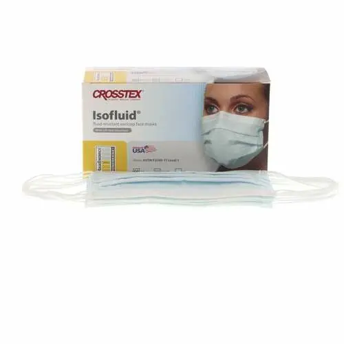 Crosstex Isofluid™ ASTM Level 1 Earloop Surgical Face Mask, Blue, 50/Box, GCIBL thumbnail 11