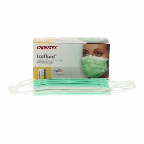 Isofluid™ Surgical Face Mask, ASTM Level 1, Earloop, Green, 50/Box, GCIGR thumbnail 11