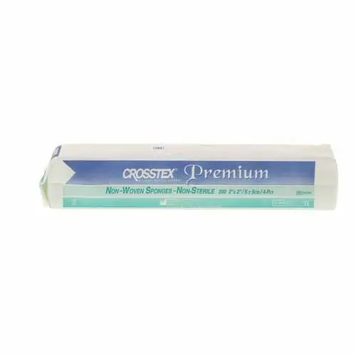 Crosstex Premium Non-Woven Sponges, 2" x 2", 200/Pkg, ENCNW - Premium Non-Woven Sponges - Image 1