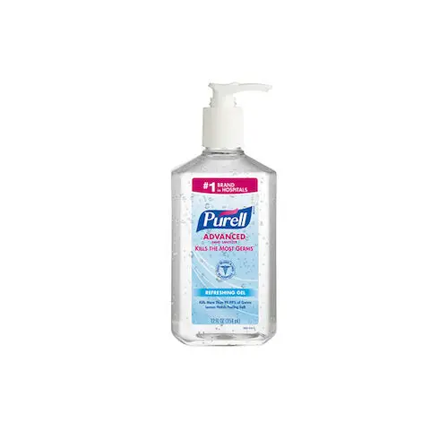 PURELL Advanced Hand Sanitizer Refreshing Gel, Clean Scent, 12 fl oz Pump Bottles, 12/Case, 3659-12 - Purell Instant Hand Sanitizer - Image 1