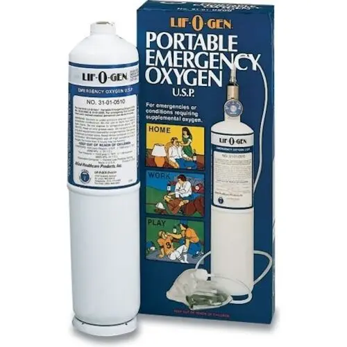 Lif-O-Gen Disposable Replacement 15-Minute Oxygen Cylinder, 90L, 31-01-0510 thumbnail 2
