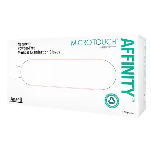 Micro-Touch Affinity Synthetic Exam Gloves, Powder-Free, Non-Sterile, Large, Green, Textured Fingertips, 100/Box, 3773 thumbnail 12