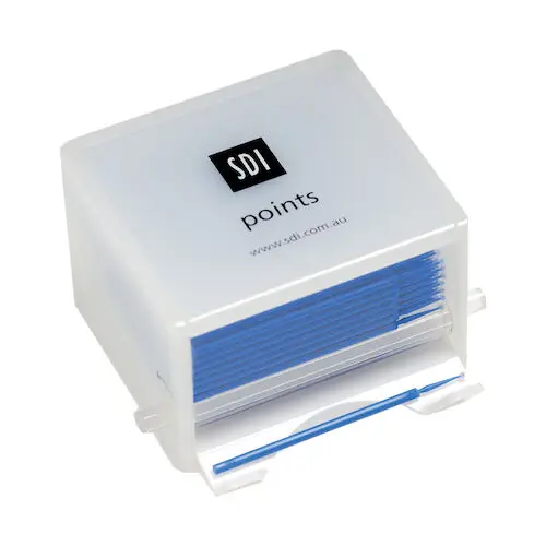 SDI Points Disposable Brush Applicator Dispenser, White, 1/Pk, 8100131 - Points Disposable Brush Applicator Dispenser, White, 1/Pk - Image 1