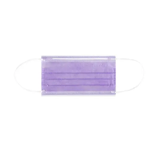 Euronda ASTM Level 1 Disposable Face Masks, Earloop, Purple, 50/Box, 217119 - 50/Box, Purple, 217119 - Image 1