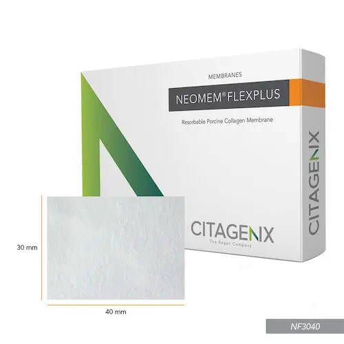 Citagenix NeoMem FlexPlus Resorbable Collagen Membrane, 30 x 40 mm, Porcine Peritoneum, NF3040 thumbnail 2