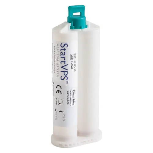 Start VPS Clear Bite Bite Registration Material, Vinyl Polysiloxane, Regular Set, 50 mL Cartridges, 24/Pk, 80037-01 thumbnail 2