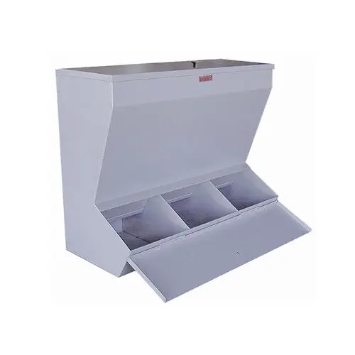 Handler Plaster Bin, 3 Compartment, Warm Gray, Model 81C, 21" x 10" x 18" thumbnail 9