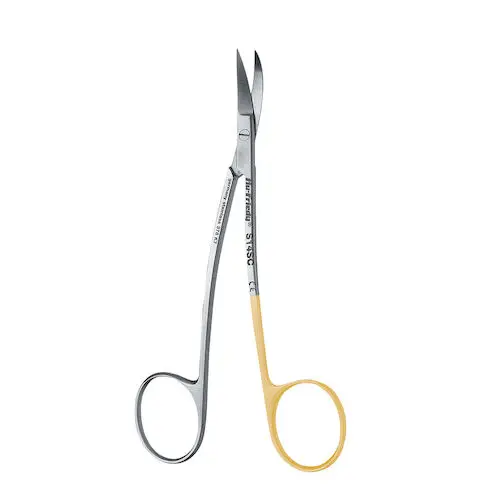 Hu-Friedy #14 LaGrange Double-Curved Super-Cut Scissors, 4.5" (11.5 cm), Serrated, S14SC thumbnail 3