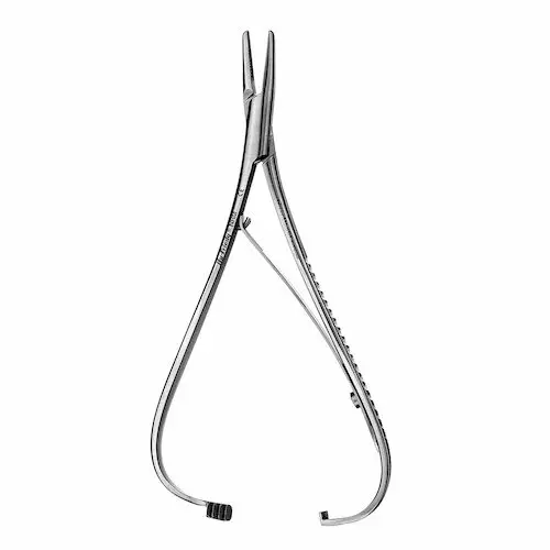 Hu-Friedy Mathieu Needle Holder, 14 cm (5.5"), Tungsten Carbide, Serrated, Single Instrument, NHM thumbnail 2