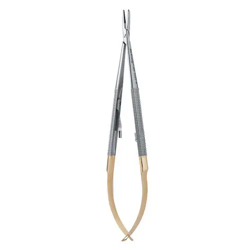 Hu-Friedy Castroviejo Perma Sharp Needle Holder, Straight, Round Handle, 5.5" (14 cm), NH5020R thumbnail 2