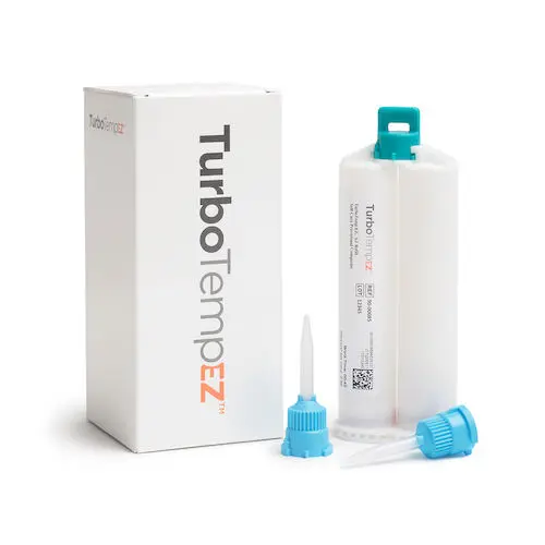 TurboTemp EZ Self-Cure Provisional Crown & Bridge Composite Refill, Shade A2, 82g, with 10 Mixing Tips, 9000086 thumbnail 2