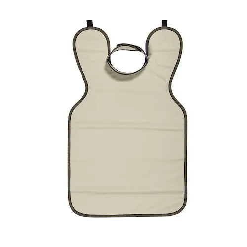 Soothe-Guard Lead-Lined X-Ray Apron with Collar, Adult, 0.35 mm Lead Equivalency, Sand, 662105000 thumbnail 6