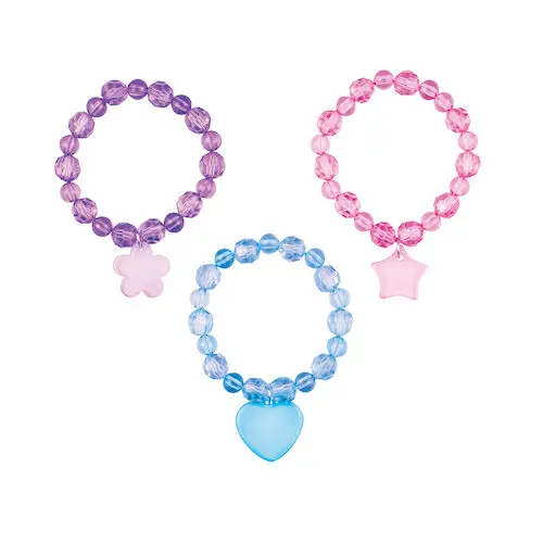 Sherman Specialty Pastel Bead Bracelet Assortment, 24/Pkg, S1564 thumbnail 2