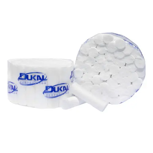 Dukal Cotton Rolls, Medium #2, Non-Sterile, 1.5" x 3/8", 2000/Box, 27101 thumbnail 2
