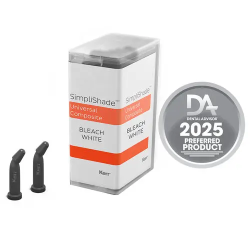 Kerr SimpliShade Universal Nanohybrid Composite, Bleach White, 0.25g Unidose Compules, 10/Pk, 37009 thumbnail 4