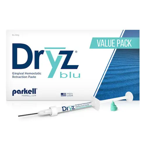 Dryz Blu Gingival Hemostatic Retraction Paste Syringe Value Pack, 25 x 0.5 mL (0.85 g) Syringes + 55 Applicator Tips, S191 thumbnail 4