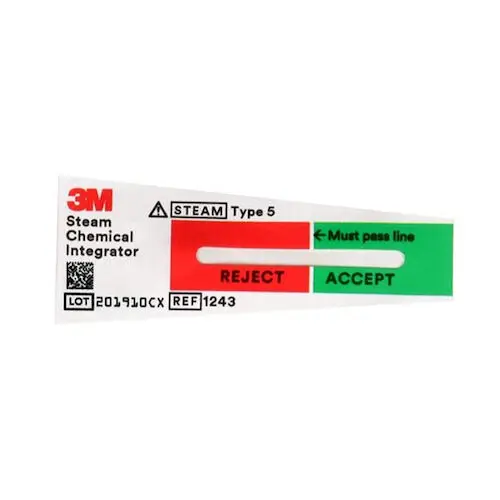 3M Comply SteriGage Steam Chemical Integrator 1243B, Type 5, 2" x 3/4", 100/Bag thumbnail 8