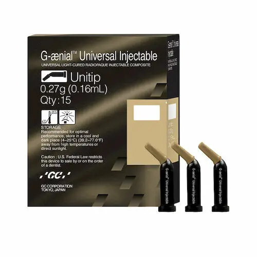 G-aenial Universal Injectable Composite, Unitips, Shade B2, 0.16 mL, 15/Pkg, 012354 thumbnail 2