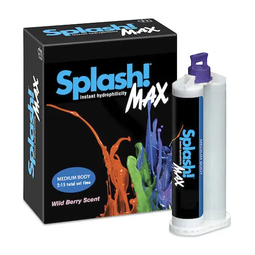 Splash Max Half-Time Set VPS Impression Material, Medium Body, 50 mL Cartridges, Wild Berry, 2/Pk, SPD1615 thumbnail 7