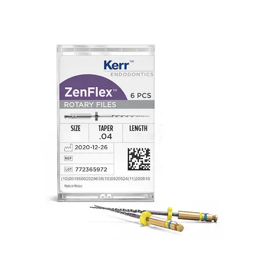 ZenFlex NiTi Rotary Shaping File, .45/.04/25mm, Non-Sterile, 6/Pk, 818-1452 thumbnail 9
