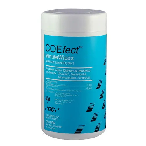 COEfect MinuteWipes Surface Disinfectant Wipes, 6" x 6.75", 160/Canister, 557200 thumbnail 7
