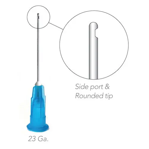 Endo Irrigation Needle Tips, Side Port, 23 Gauge, Blue, 100/Box, D223 - Endo Irrigation Needle Tips Side Port, Needle Tip, 23 Gauge, 100/Box, Blue, D223 - Image 1