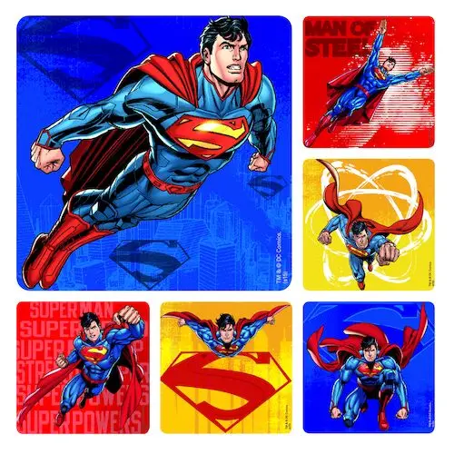 Superman Stickers, 100/Roll, PS606 thumbnail 2