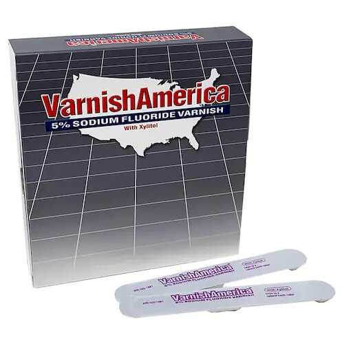 VarnishAmerica™ 5% Sodium Fluoride Varnish, White, Bubble Gum Flavor, 0.4 mL Unit Dose, 200/Box, 07-0120 thumbnail 2