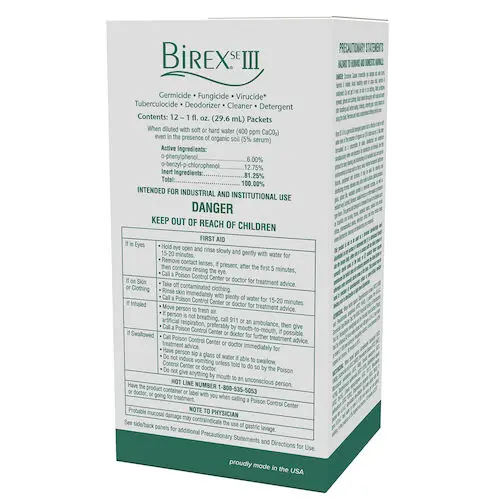 Birex SE III Operatory Pack, 1 oz Packets, 12/Box, EPA 1043-128-51003 thumbnail 5