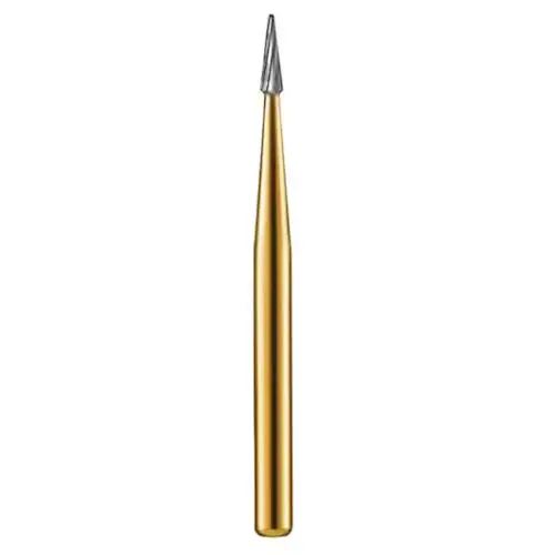 Kerr Trimming & Finishing Carbide Bur FG 7642, Taper Finishing, 12 Flute, 1 mm Diameter, 5.7 mm Length, 10/Pk, FG7642-KC0 thumbnail 3