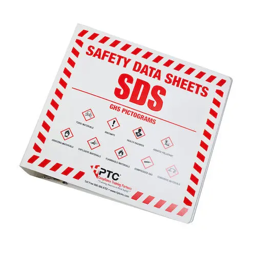 SDS Binder, D-Ring, Alphabetical Tabs, OSHA Compliant, Each thumbnail 2