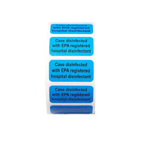 Lab Case Disinfection Labels, 1.5" x 0.75", 100/Roll, LCD100 thumbnail 2