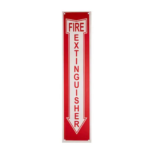 Glow-in-the-Dark Fire Extinguisher Sign, 4" x 18", Easy Mount, OSHA & NFPA Compliant, 1/Pack thumbnail 2