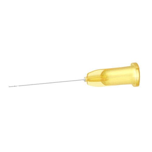 transcodent Flexible Steel Irrigation Needles, 30 Gauge, 0.3 x 25 mm, Yellow, Luer Lock, 40/Box, 162069 - 30g, 40/Box, 162069 - Image 1