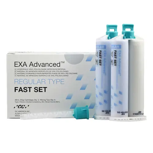 GC America EXA Advanced VPS Regular Body Fast-Set Impression Material, 48 mL Cartridges, 2/Pk, 137111 thumbnail 4