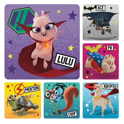 DC Super Pets Stickers, 100/Roll, PS735 thumbnail 2