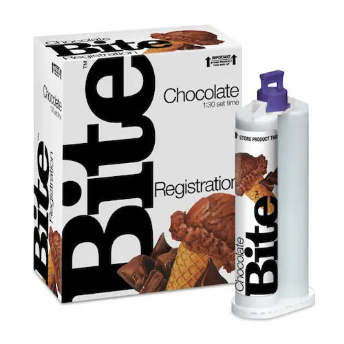 DenMat Chocolate Bite Registration Material, VPS, Regular Set, 48mL Cartridges, 2/Pk, SPD1186 thumbnail 3
