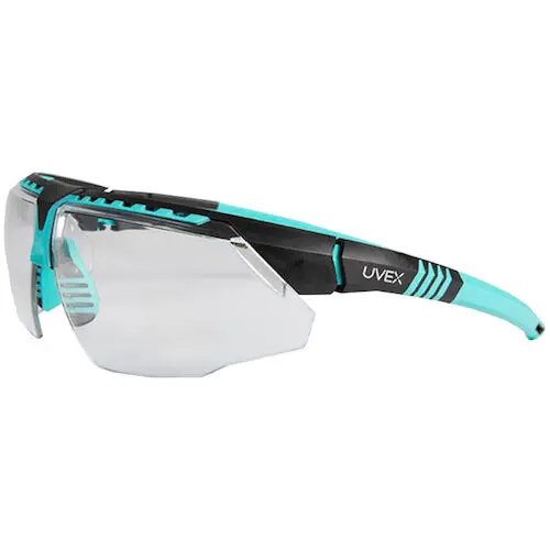 Avatar Safety Glasses, Teal/Black Frame, Clear Lens, Anti-Fog, SKU 356121 - Avatar Safety Glasses - Image 1