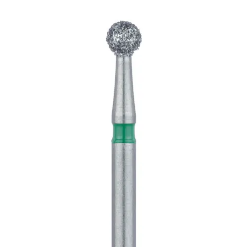 Meisinger 801G-023-SU FG Surgical Diamond Bur, Round, Coarse (Green), 2.3 mm, Multi-Use, 5/Pack thumbnail 3