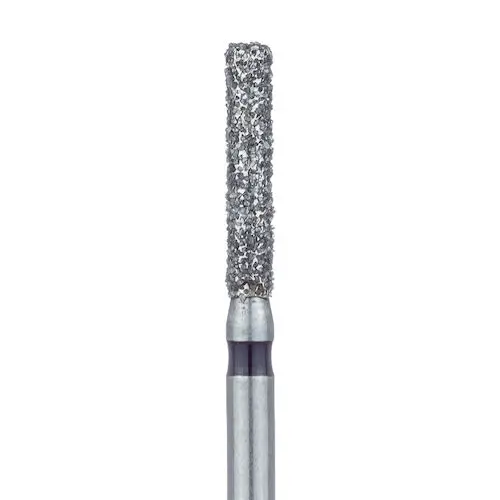 Meisinger 842H-016-FG Diamond Bur, Super Coarse, Black Ring, Cylinder with Round End, Friction Grip, 1.6 mm Head Diameter, 8.0 mm Head Length, 5/Pkg thumbnail 4