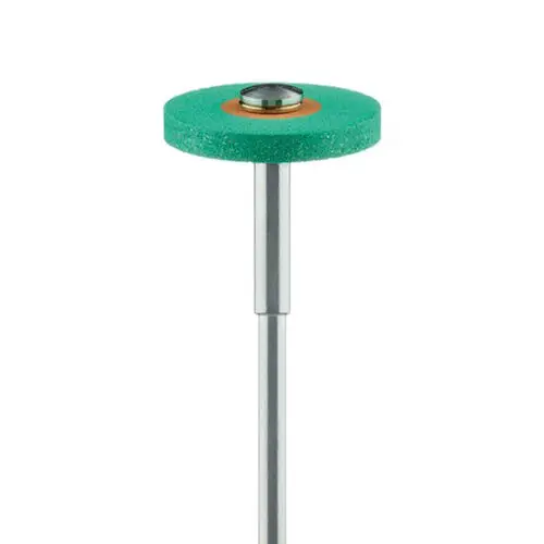 Meisinger Twist Porcelain Polisher, Wheel, Coarse, Green/Orange, 17.0 mm, Handpiece, 1/Pkg, 9752G-170-HP-GR/O thumbnail 5