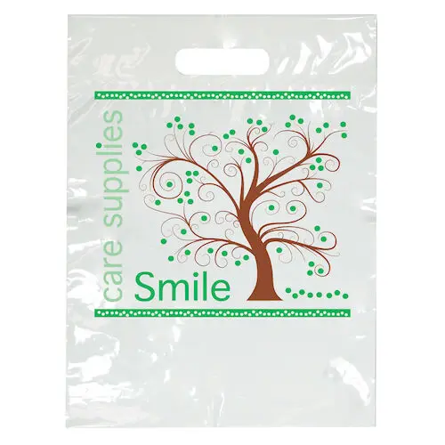 Sherman Specialty Tree Smiles Patient Take-Home Bags, Small, 7.5" x 9", White, 100/Pkg, SBG97 thumbnail 2