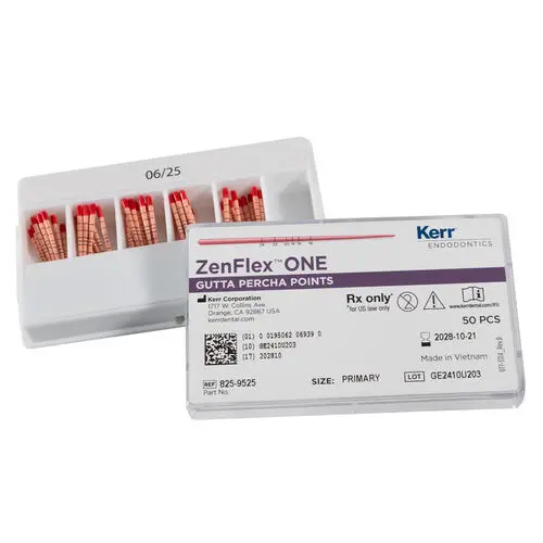 Kerr Dental ZenFlex ONE Gutta Percha Points, Primary (25/.06), 50/Pk, 825-9525 thumbnail 3