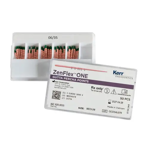 ZenFlex ONE Gutta Percha Points, Medium (35/.06), Green, 50/Pk, 825-9535 thumbnail 3