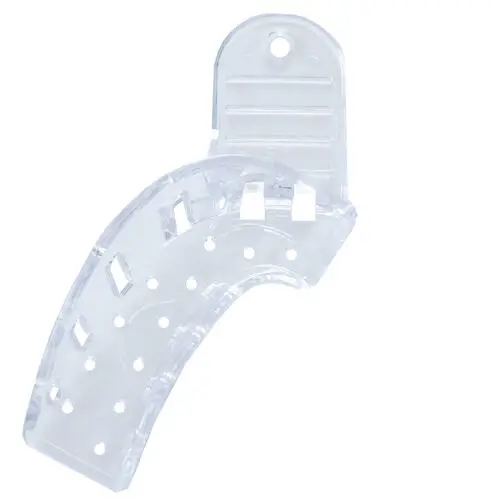 Darby Dental Clear Impression Trays, #8 Quad Upper Left / Lower Right, Perforated, 12/Pkg, 5254841 - #8 Quad Upper L / Lower R, 12/Pkg, 5254841 - Image 1
