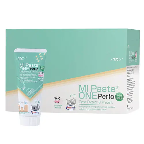 GC America MI Paste ONE Perio Anti-Gingivitis Toothpaste, Mild Mint, 42 g Tube, 10/Box, 437300 thumbnail 4